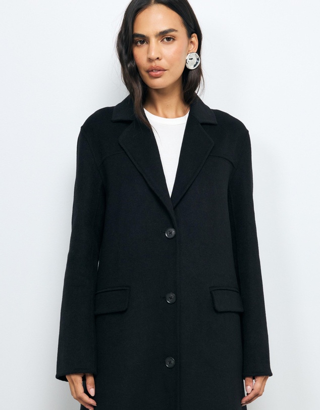 Revibe - Repaired AERE Orla Double Faced Wool Coat - AU 14