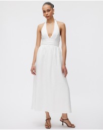 Revibe - Repaired Minima Esenciales Thalia Halter Midi Dress - AU 6