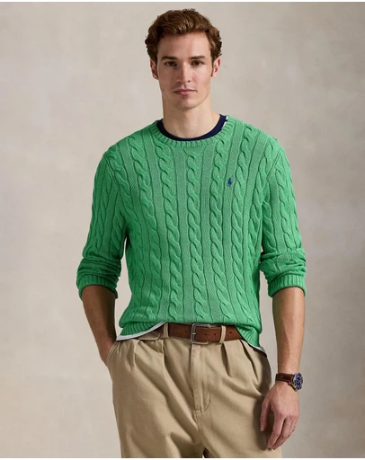 Polo Ralph Lauren - ICONIC EXCLUSIVE - Cable-Knit Cotton Sweater