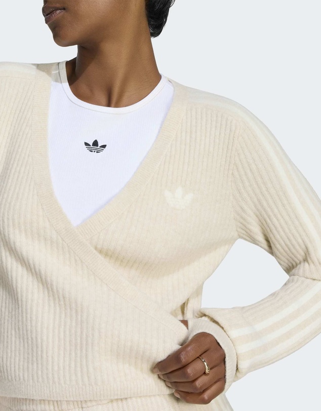 adidas Originals - ADIDAS ORIGINALS BY JENNIE KNITTED WRAP AROUND CARDIGAN Womens