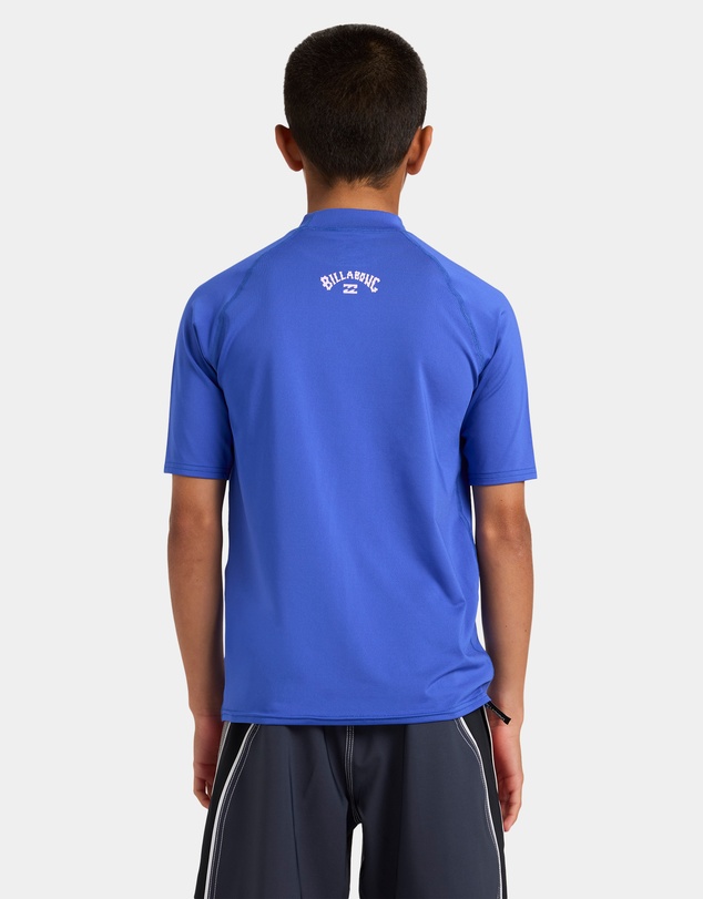 Billabong - Boys 8 to 16 Boys All Day Arch Regular Fit Short Sleeve Rashguard