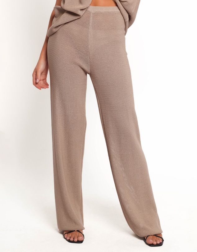 Petal & Pup - Stassia Knitted Pant Set - Brown