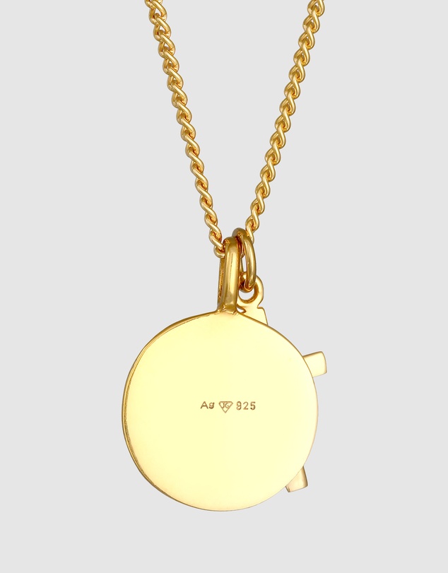 Kuzzoi - ICONIC EXCLUSIVE - Long Necklace with Cross Pendant in Gold-Plated 925 Sterling Silver