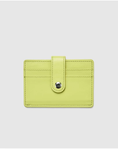 Globite - Leather RFID Card Holder Snap Button