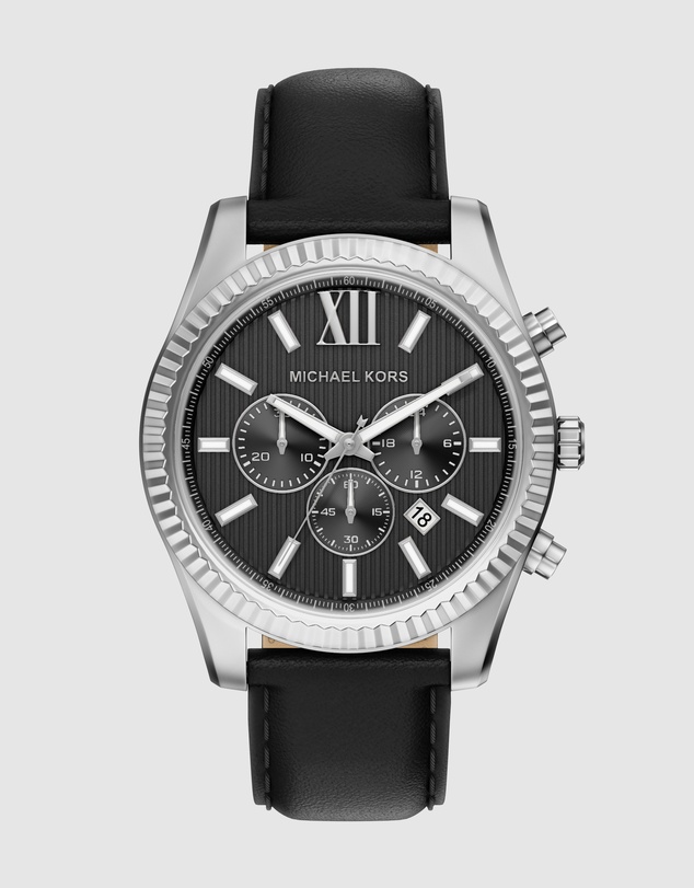 Michael Kors - Lexington Black Chronograph Watch