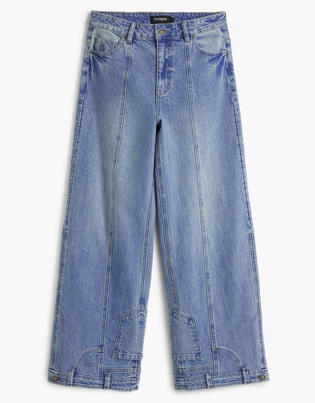 Desigual - Straight Jeans With Inverted Effect
