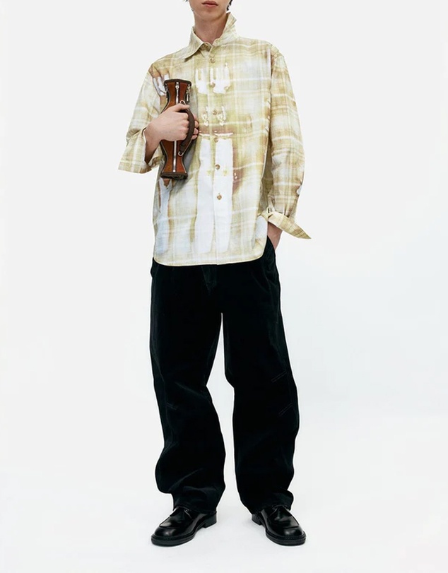 Andersson Bell - Trompe L'oeil Printed Check Shirt