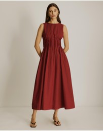 Atmos&Here - Anna Pintuck Maxi Dress