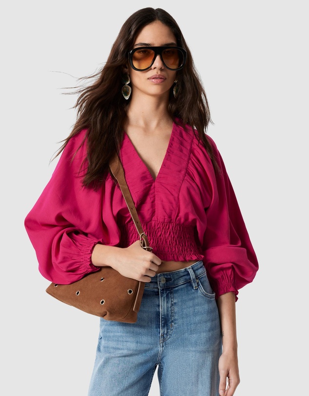 & Other Stories - Smocked Puff-Sleeve Blouse