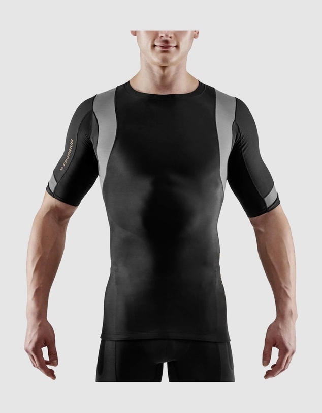 SKINS - Mens Compression Short Sleeve Top Black