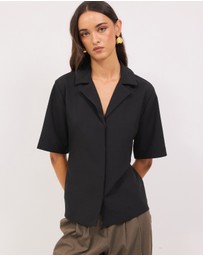 Calli - Kerr Tailored Tie Back Shirt