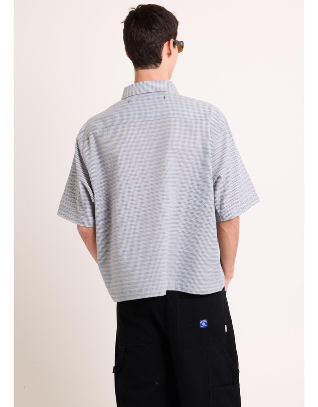 Black Noise White Rain - Heaton Short Sleeve Shirt