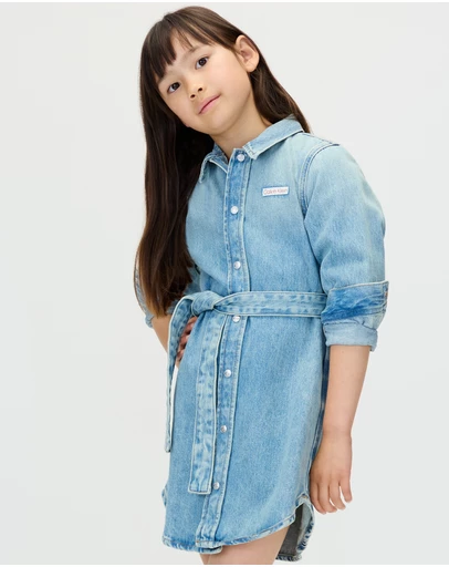 Calvin Klein Jeans - Girls Denim Shirt Dress