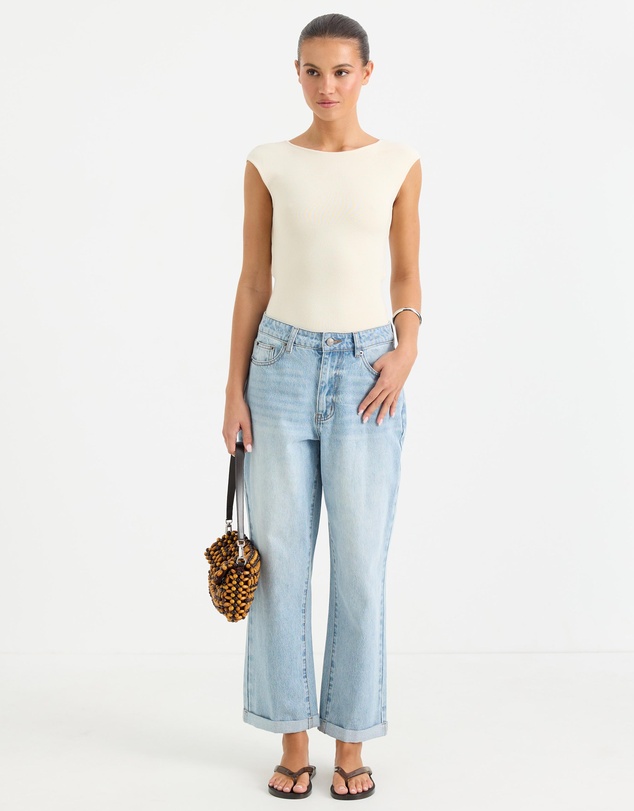 Calli - Turn Up Jeans