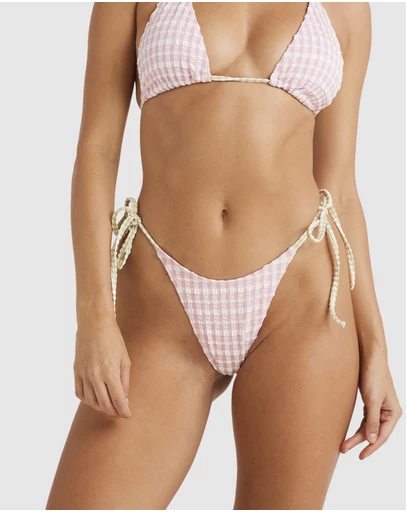 Billabong - Wave Check Tie Side Hike Bikini Bottom