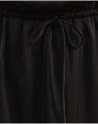 Atmos&Here - Danni Satin Shoulder Tie Midi Dress