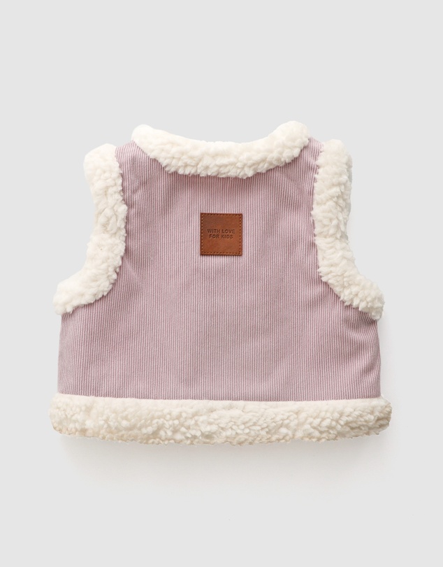 WITH LOVE FOR KIDS - Snowy Cord Vest - Babies - Kids