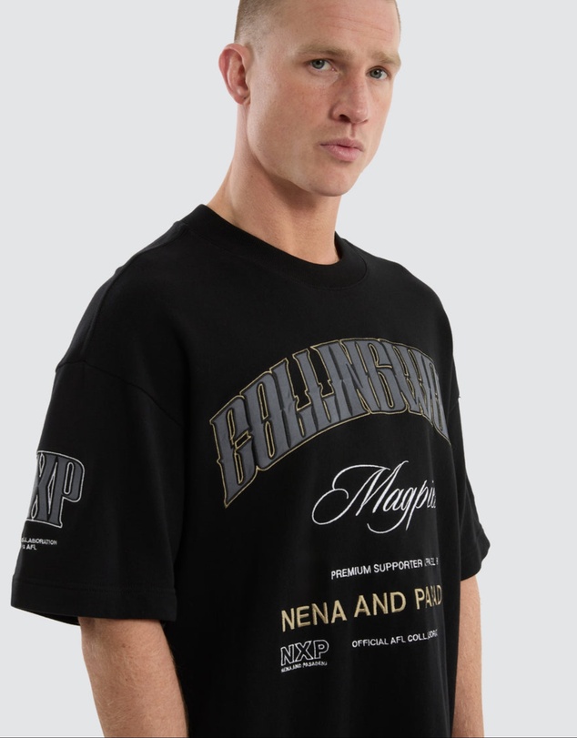 Nena & Pasadena - Collingwood Game-On Loopbk Tee