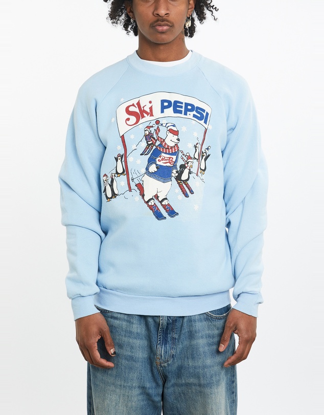 Vintage by The Real Deal - Pre Loved - 80s Ski Pepsi Sweatshirt