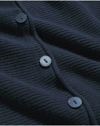 Seasalt - Seasalt Cornwall Navy Makers Jersey Roll Neck Cardigan