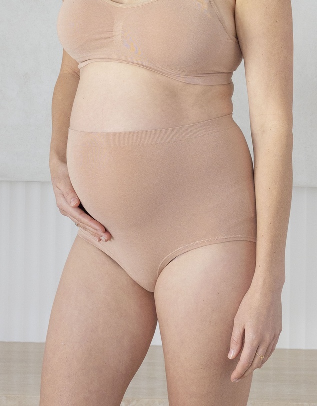 Angel Maternity - Bamboo Maternity Brief In Nude