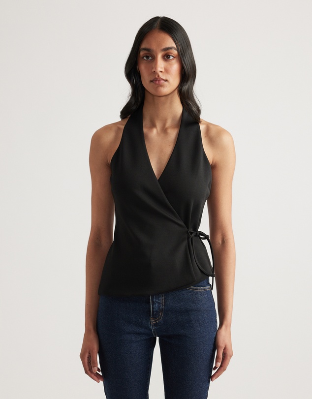 Decjuba - Quinn Wrap Halter Neck Top