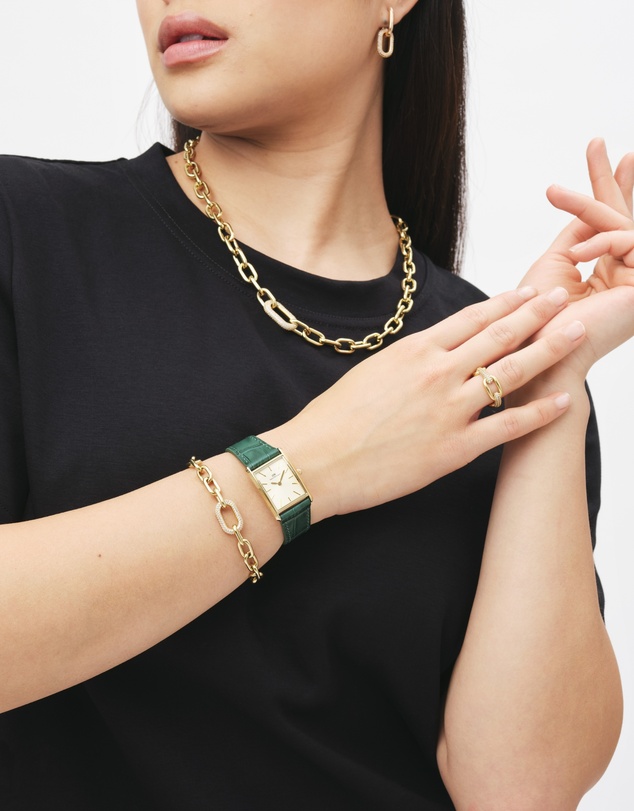 Daniel Wellington - Bound 32x22mm Crocodile Champagne