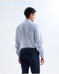 3 Wise Men - 3 Wise Men Whitmore Blue Print Shirt