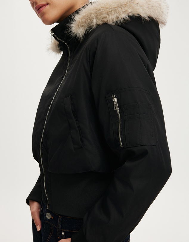 Cotton On - Remi Hooded Bomber Jacket