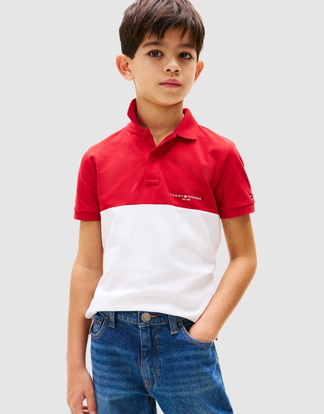 Tommy Hilfiger - Mini Corp Colourblock Polo - Teens