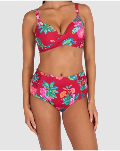 Baku Swimwear - Cala Luna Ruched High Waist Bikini Bottom