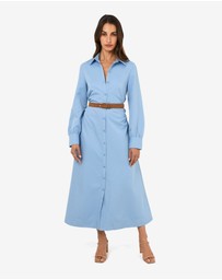 Forcast - Lune Ruched Shirt Dress