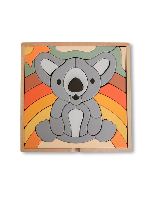 Axis Toys - Stellavan & Papa - 3-in-1 Large Block Puzzle, Koala