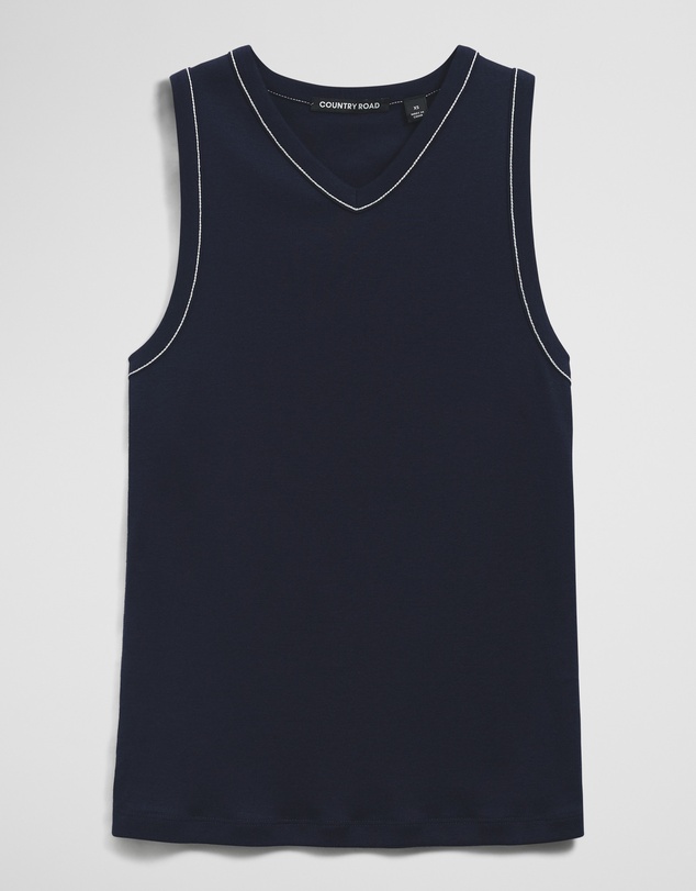 Country Road - Contrast Stitch Tank
