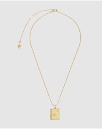 Wanderlust + Co - Fly Me To The Moon Gold Locket Necklace