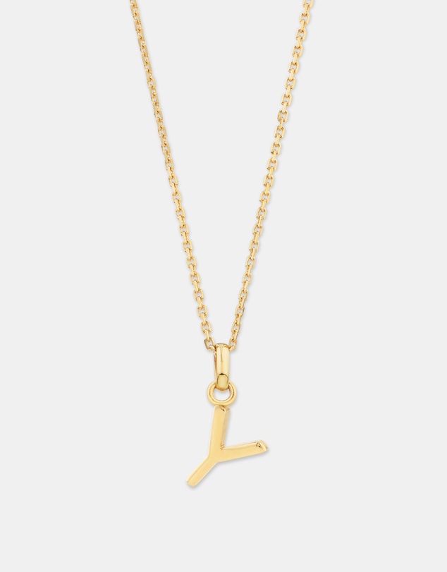 Michael Hill - Y Initial Pendant in 10kt Yellow Gold