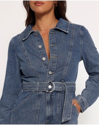 Petal & Pup - Brady Denim Playsuit - Blue