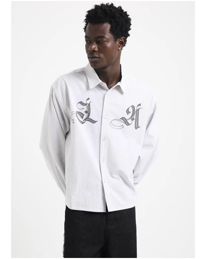 Black Noise White Rain - La Long Sleeve Shirt