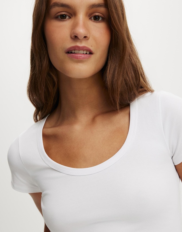 Cotton On - Everyday Smooth Scoop Neck Tee