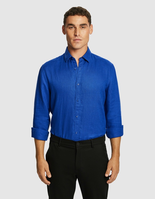 yd. - West Hampton Pure Linen Shirt