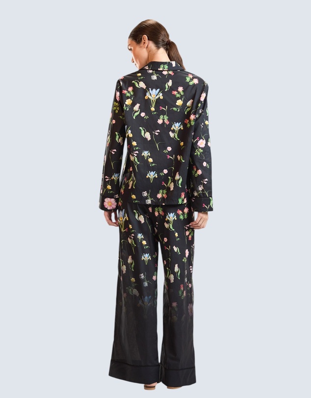 Cynthia Rowley - Botanical Noir Pj Top
