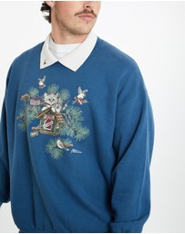 Vintage by The Real Deal - Pre Loved - 90s Cat Collared Sweatshirt