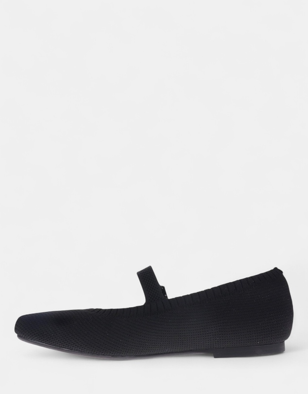Mia Vita - Violet Mary-Jane Flats - Natural Black