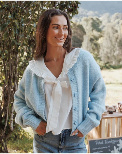 Petal & Pup - Lucah Cardigan - Baby Blue