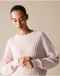 Trenery - Cotton Cashmere Cable Pullover
