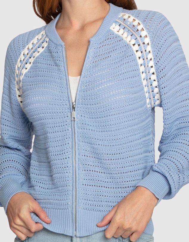 Belle & Bloom - Meadow Breeze Zip Knit