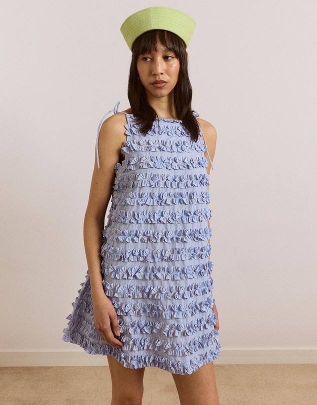 Damson Madder - Leili Ruffle Mini Dress