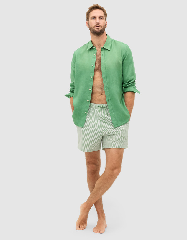 Seed Heritage - Seersucker Stripe Swim Short