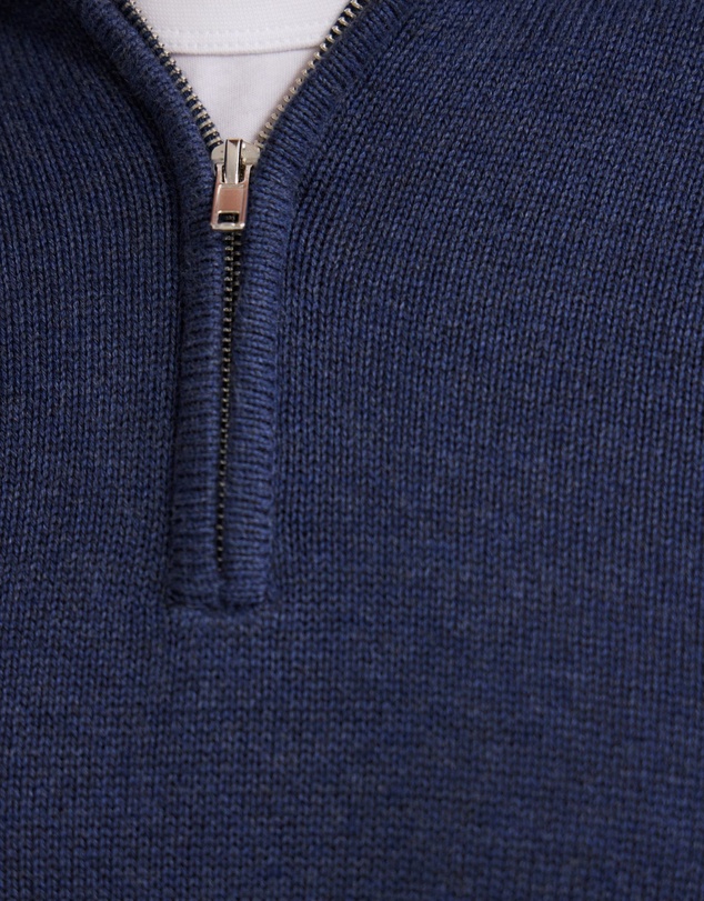 Oxford - Robert Zip Neck Knit Pullover