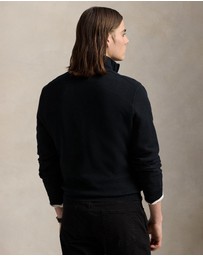 Polo Ralph Lauren - Mesh-Knit Cotton Quarter-Zip Sweater